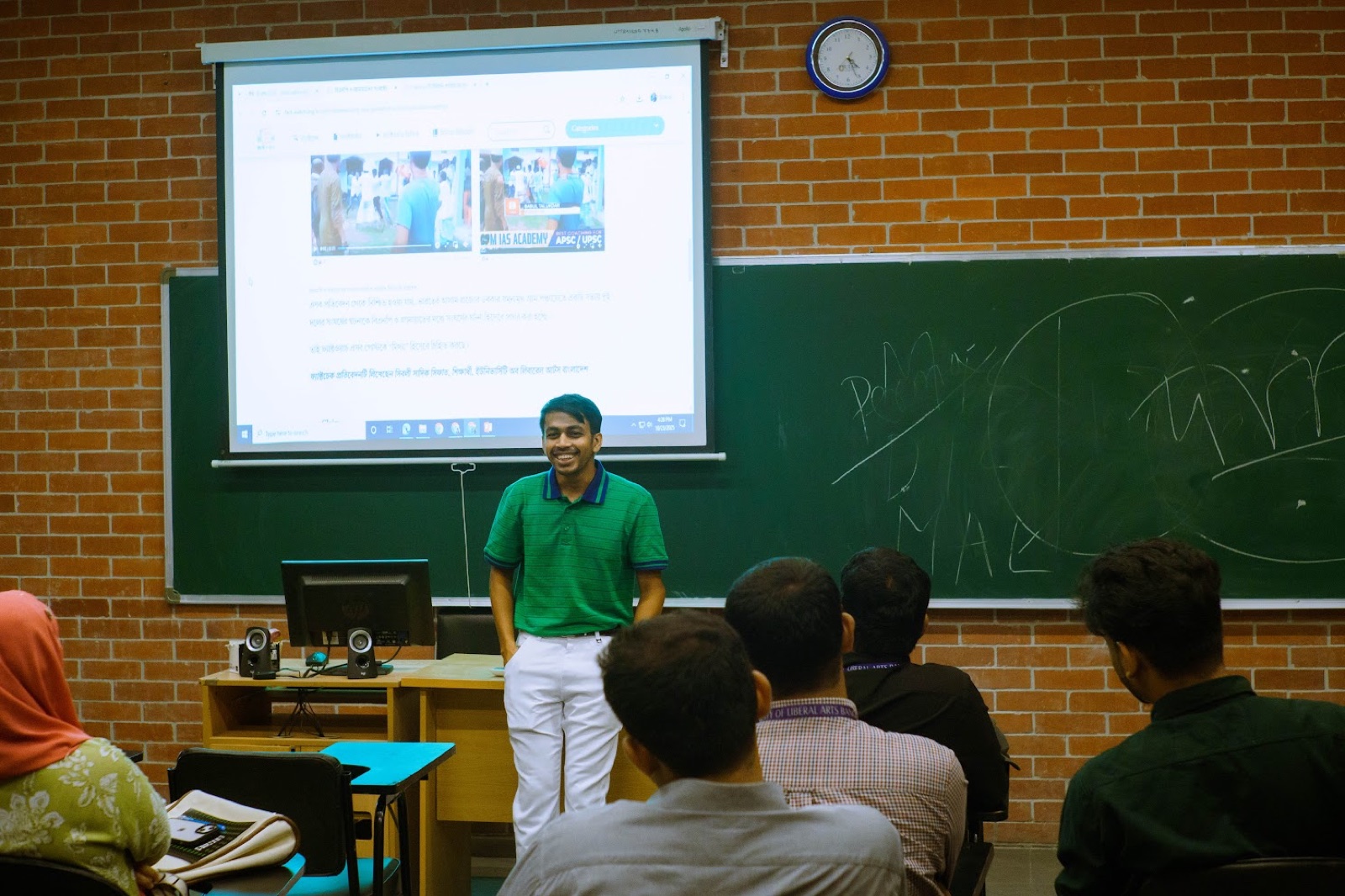 Miraz leading a classroom training session at ForensIQ