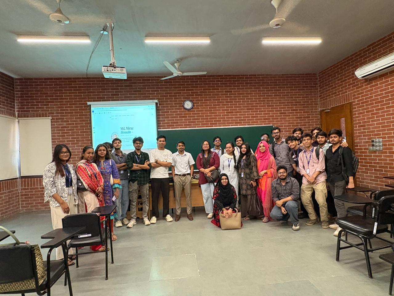 Group photo with one of Miraz's Academic English sections at ULAB Centre for Language Studies